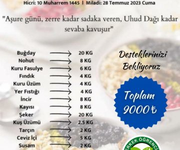 AŞURE İKRAMI